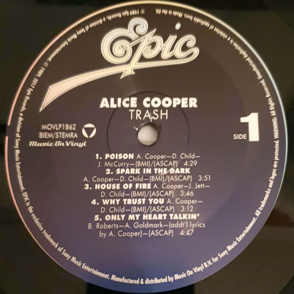 Виниловая пластинка Alice Cooper – Trash LP - рис.5