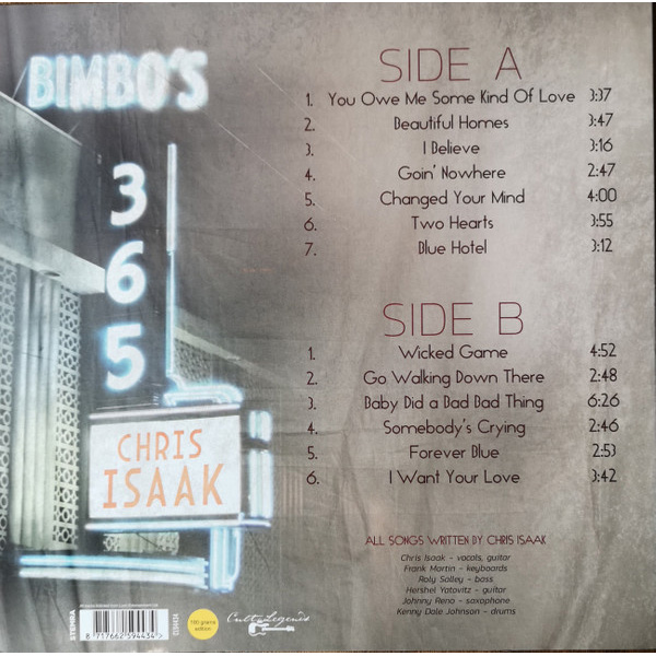 Виниловая пластинка Chris Isaak – Wicked Night 1995 (Live Radio Broadcast) LP - рис.1