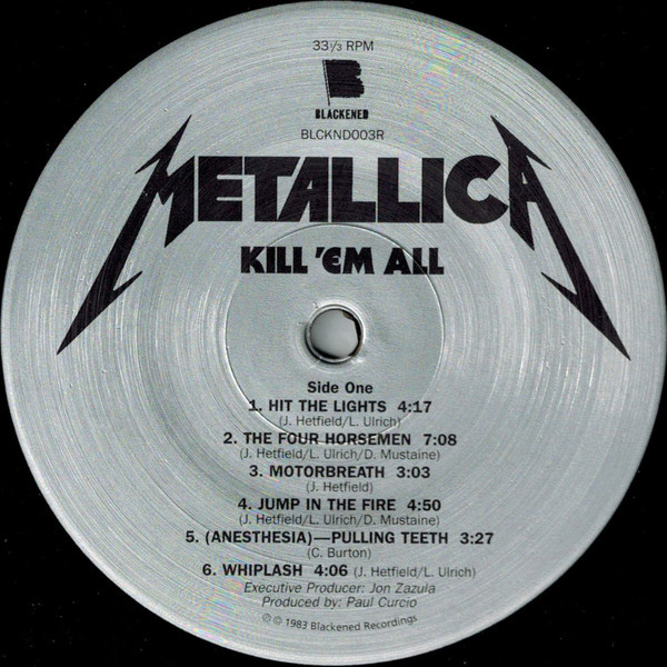 Виниловая пластинка Metallica – Kill 'Em All - 180G LP - рис.2