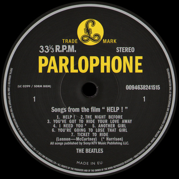 Виниловая пластинка The Beatles - Help! - рис.3