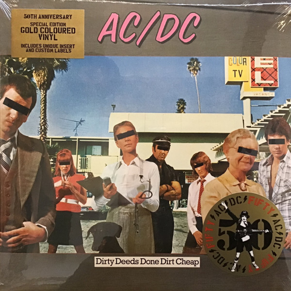 Виниловая пластинка AC/DC – Dirty Deeds Done Dirt Cheap (Coloured Gold) LP - рис.0