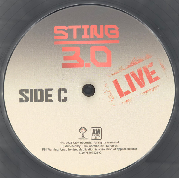 Виниловая пластинка Sting - Sting 3.0 Live - Deluxe Edition, RSD 2025 - 2LP - рис.3