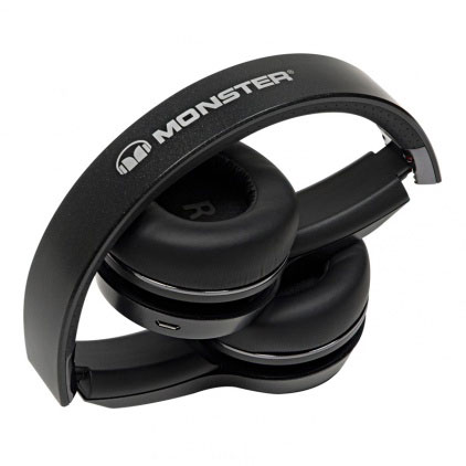 Беспроводные наушники Monster Elements Wireless On-Ear Black Slate - рис.4