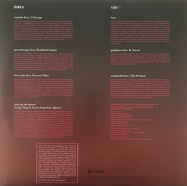 Виниловая пластинка Travis Scott - Birds In The Trap Sing Mcknight - 2LP - рис.10