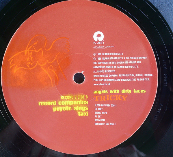 Виниловая пластинка Tricky – Angels With Dirty Faces (Coloured Orange) RSD2024 2LP - рис.6