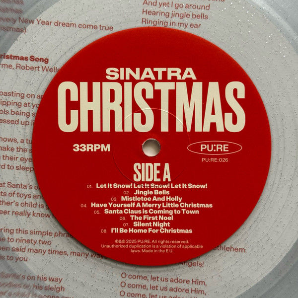 Виниловая пластинка Frank Sinatra - Christmas Sinatra (Crystal Clear Vinyl) LP - рис.6