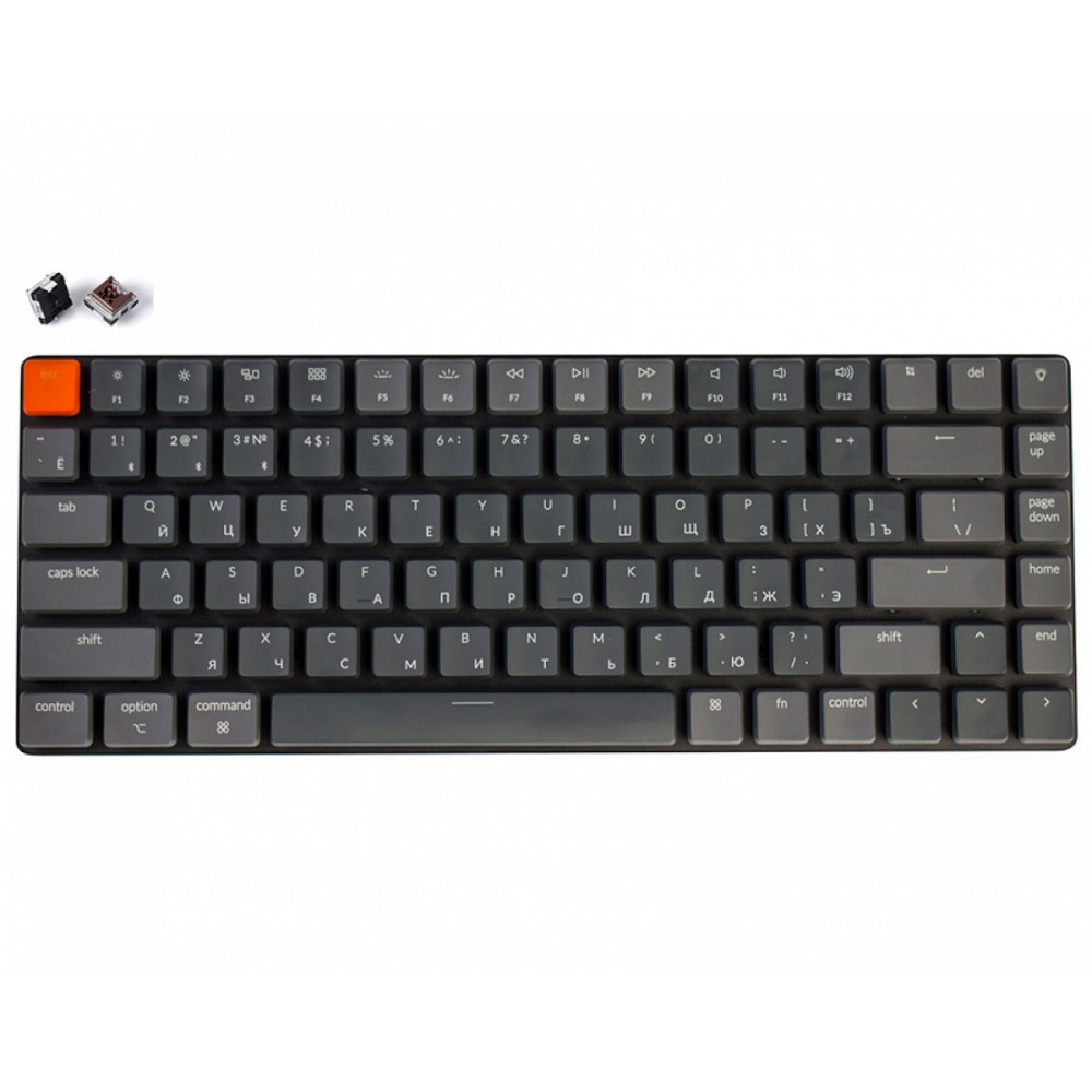 Клавиатура Keychron K3-E3 (75 (84 кл.), Keychron Optical Brown Switch, RGB, Hot-Swap, -) беспроводная OpenBox