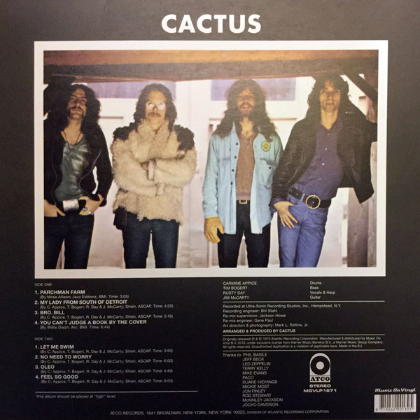 Виниловая пластинка Cactus – Cactus LP - рис.1