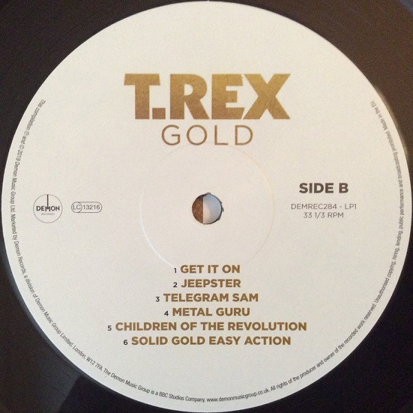 Виниловая пластинка T.Rex - Gold - LP - рис.3