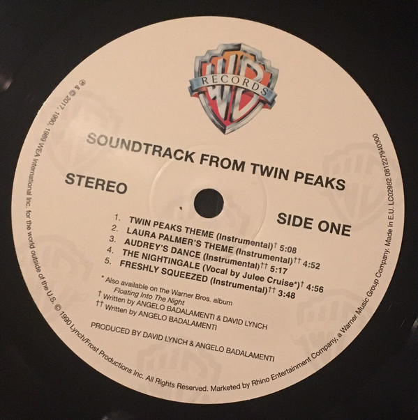 Виниловая пластинка Angelo Badalamenti - Music From Twin Peaks LP - рис.2