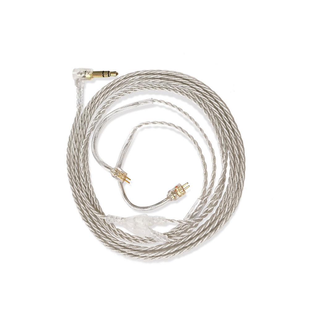 Кабель SoundLink Plasticsone IEM cable 2-pin - 3.5mm Silver 1.6 m - фото 1