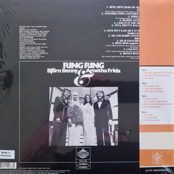 Виниловая пластинка ABBA - Ring Ring - 2LP - рис.1