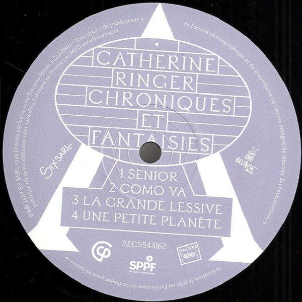 Виниловая пластинка Catherine Ringer - Chroniques Et Fantaisies - рис.3