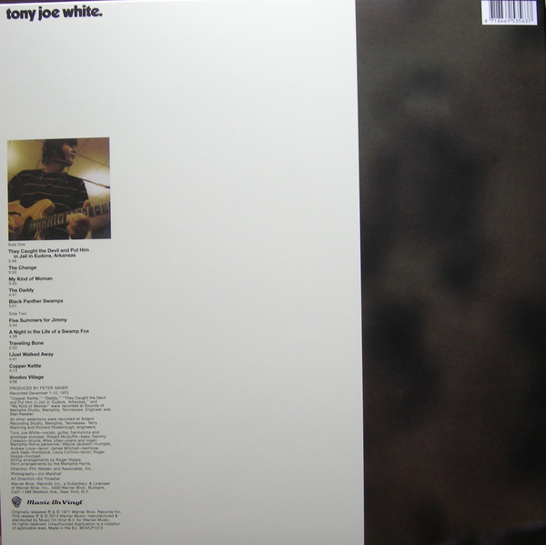 Виниловая пластинка Tony Joe White - Tony Joe White - рис.3
