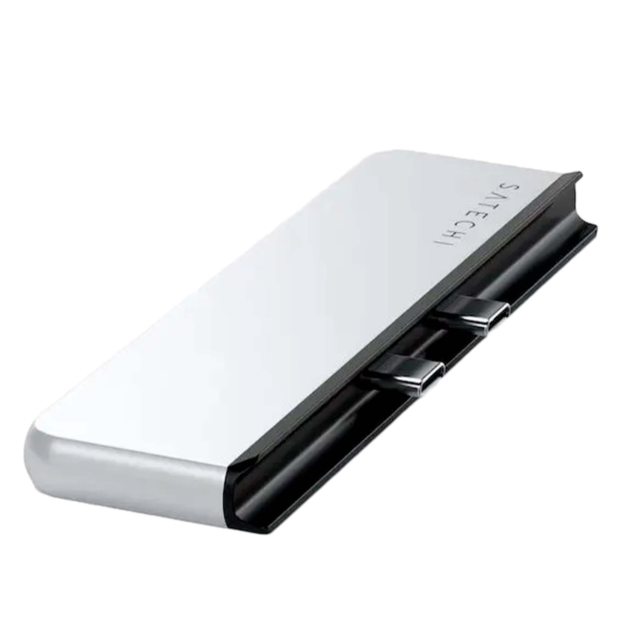 USB HUB Satechi Dual USB-C Hub For Surface Pro 9 Silver - фото 3
