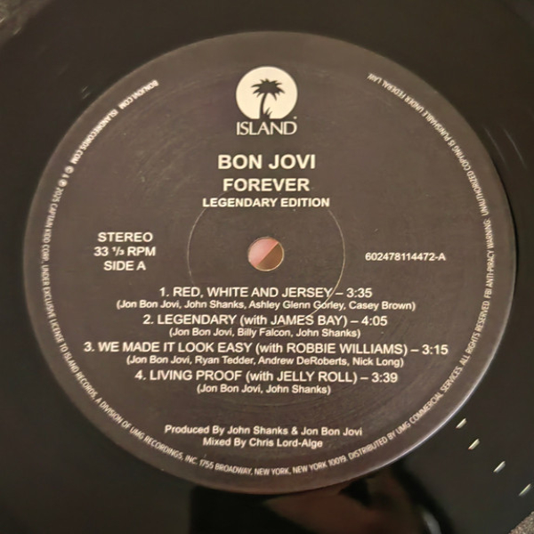 Виниловая пластинка Bon Jovi – Forever (Legendary Edition) - 2LP - рис.5