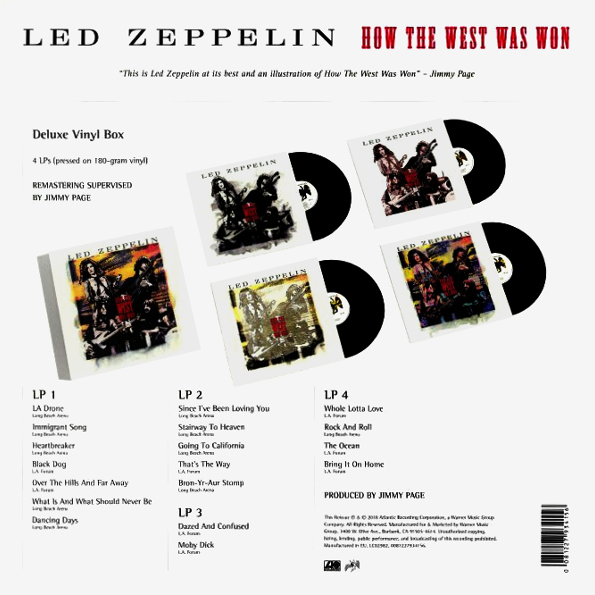 Виниловая пластинка LED ZEPPELIN HOW THE WEST WAS WON LP - рис.1