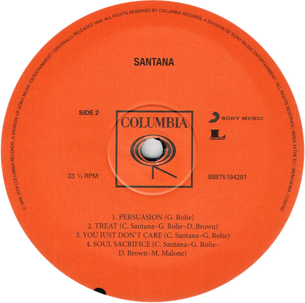 Виниловая пластинка Santana - Santana - рис.3