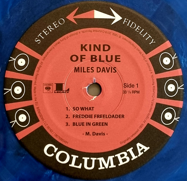 Виниловая пластинка Miles Davis - Kind Of Blue (Blue Marbled) LP - рис.5