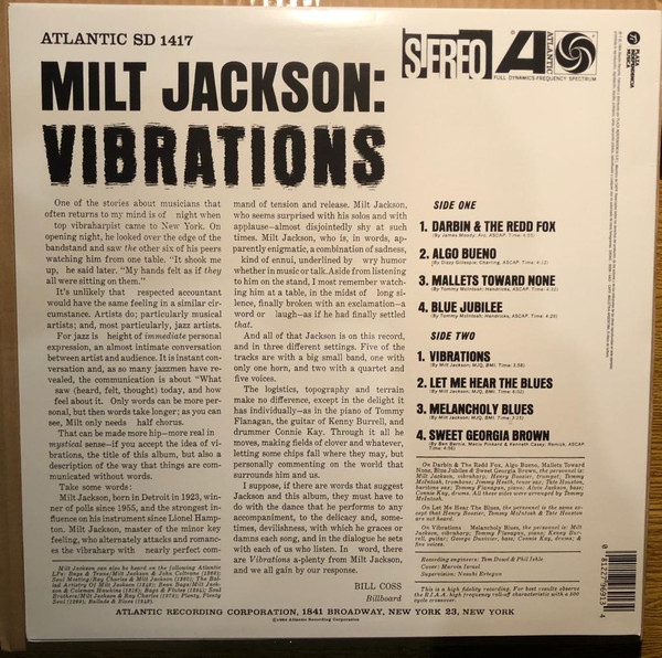 Виниловая пластинка Milt Jackson – Vibrations - LP - рис.1