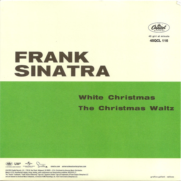 Виниловая пластинка Frank Sinatra - White Christmas The Christmas Waltz - рис.1
