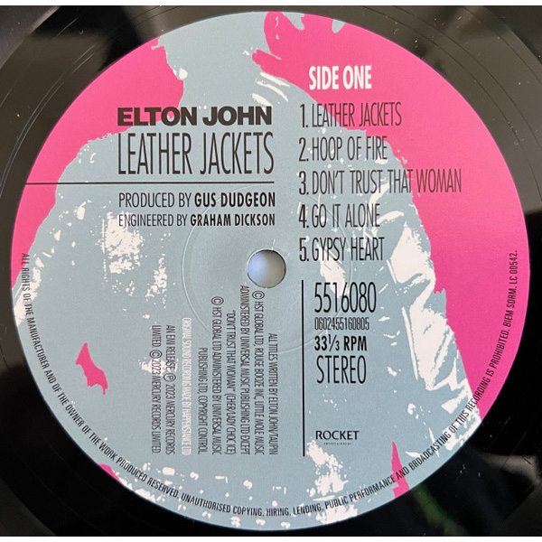 Виниловая пластинка Elton John – Leather Jackets LP - рис.2