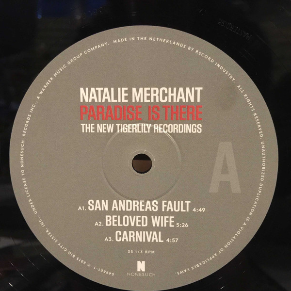 Виниловая пластинка Natalie Merchant - Paradise Is There (The New Tigerlily Recordings) - рис.3