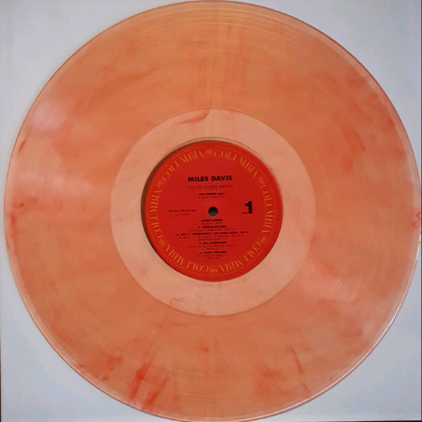 Виниловая пластинка Miles Davis – You're Under Arrest - Crystal Clear & Red Marbled - LP - рис.1