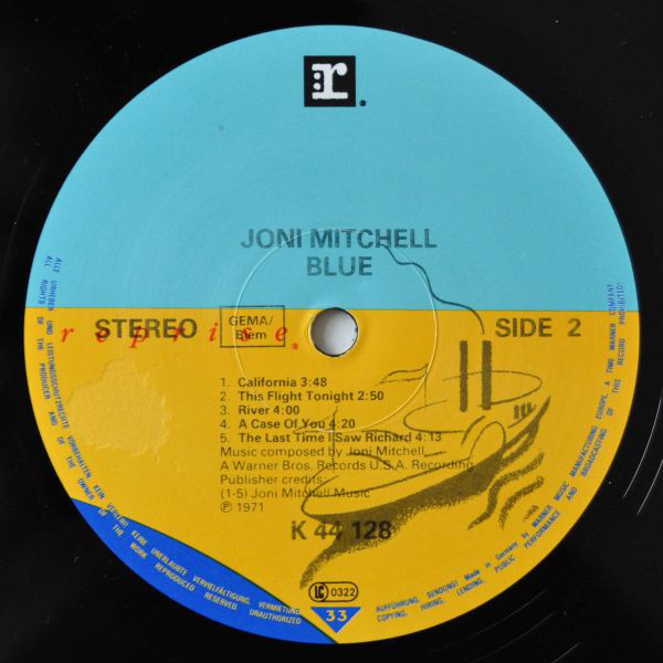 Виниловая пластинка Joni Mitchell - Blue - рис.3