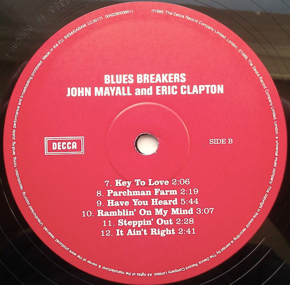 Виниловая пластинка John Mayall; Eric Clapton - Blues Breakers - рис.3