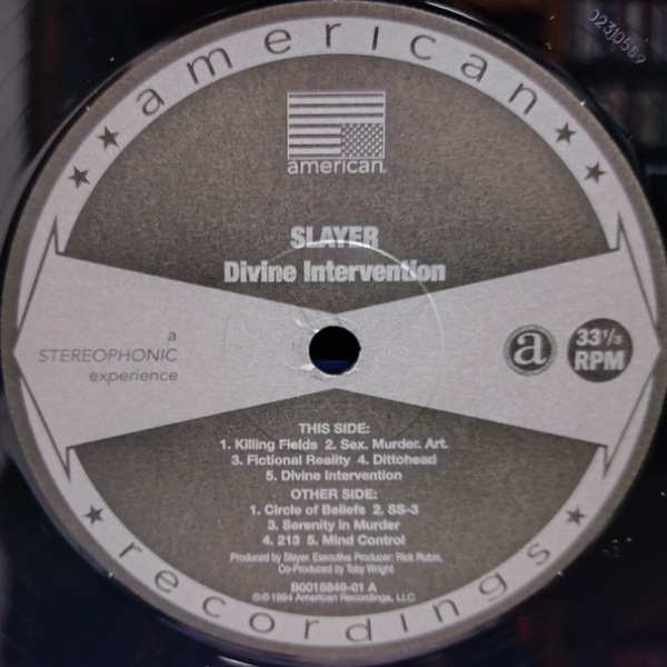 Виниловая пластинка Slayer - Divine Intervention LP - рис.5