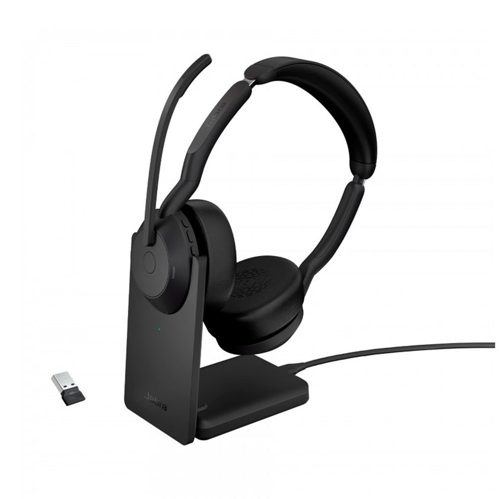 

Гарнитура Jabra, Черный, Evolve2 55 Link380a MS Stereo Stand Black
