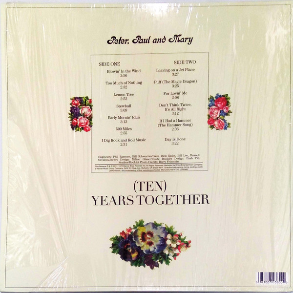 Виниловая пластинка Peter, Paul & Mary - The Best of Peter, Paul And Mary (Ten) Years Together - рис.1