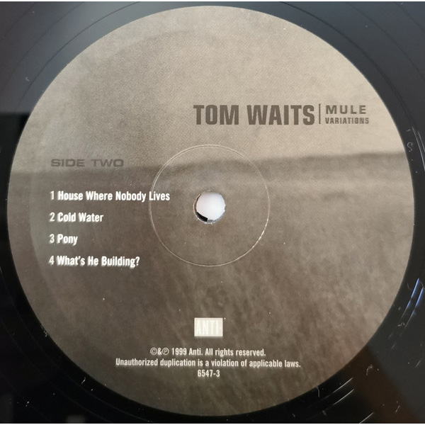 Виниловая пластинка Waits, Tom Mule Variations LP - рис.3
