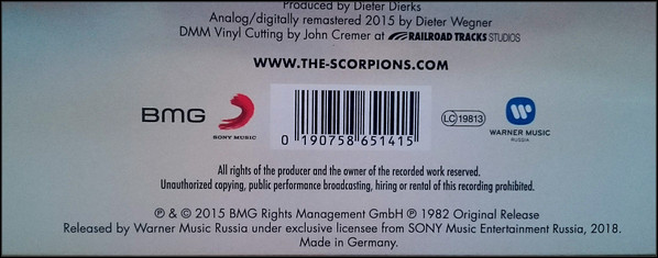 Виниловая пластинка Scorpions - Blackout - рис.2