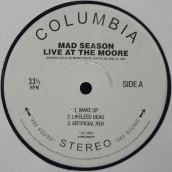 Виниловая пластинка Mad Season - Live At The Moore - рис.3