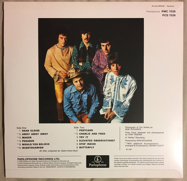 Виниловая пластинка The Hollies - Butterfly - рис.1
