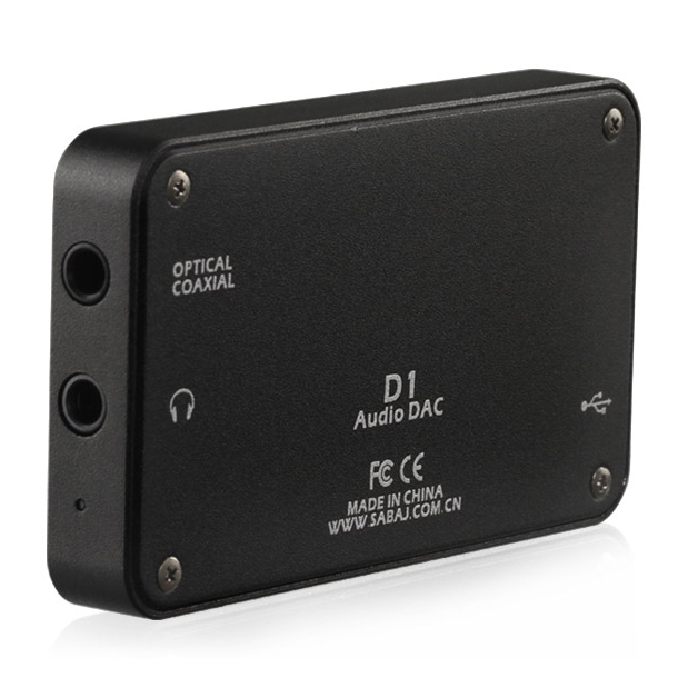 Усилитель для наушников с ЦАП Sabaj D1 Black - рис.0