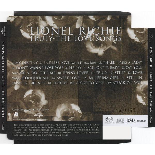 CD-диск Lionel Richie - Truly - The Love Songs SACD - рис.2