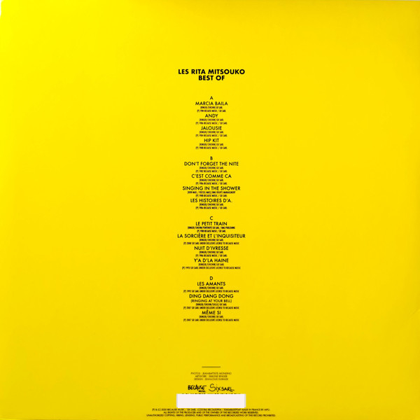 Виниловая пластинка Les Rita Mitsouko - Best Of - 2LP - рис.1