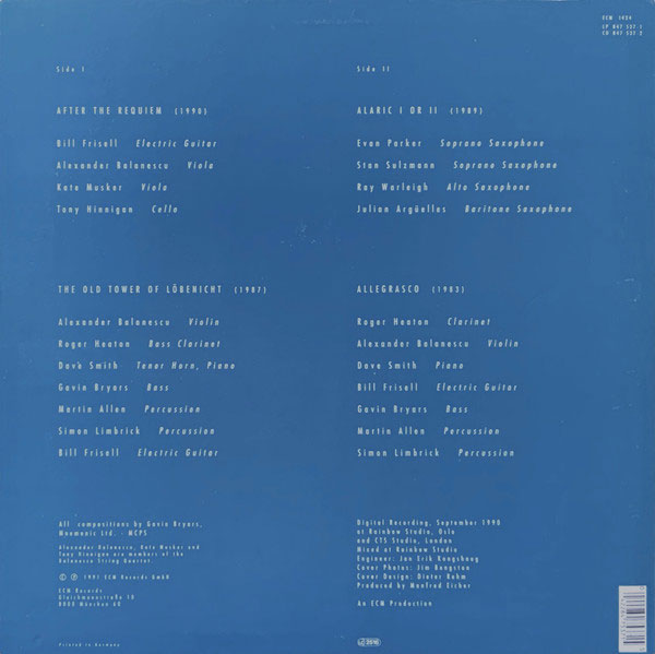 Виниловая пластинка Gavin Bryars – After The Requiem LP - рис.1