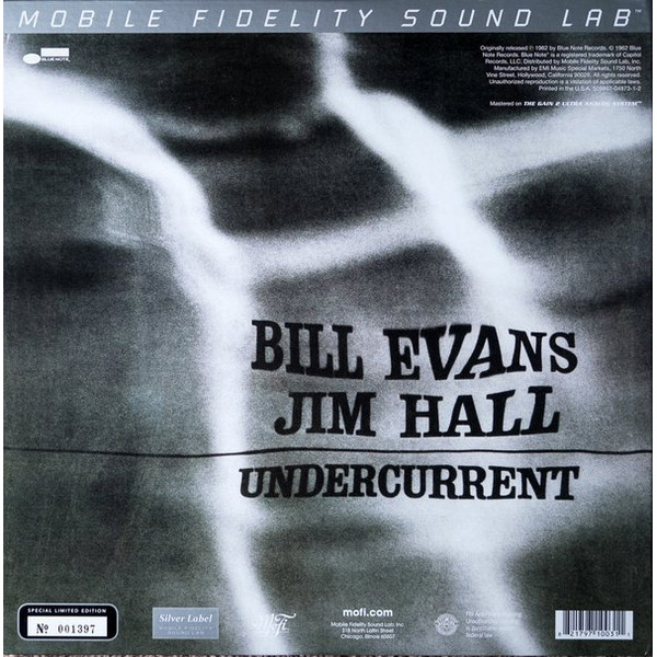 Виниловая пластинка Bill Evans - Jim Hall – Undercurrent MFSL Numbered Limited Edition LP - рис.2