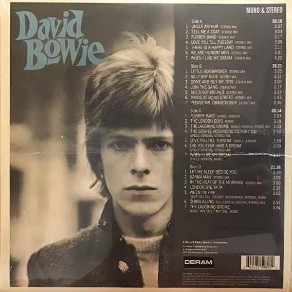 Виниловая пластинка David Bowie – David Bowie Coloured Clear & Green Cloudy LP - рис.1