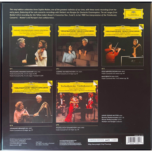 Бокс-сет Anne-Sophie Mutter - The Solo Concertos Box LP - рис.1