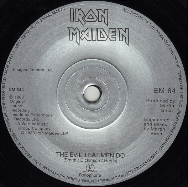 Виниловая пластинка Iron Maiden - The Evil That Men Do - рис.2