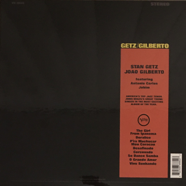 Виниловая пластинка Stan Getz / Joao Gilberto - Featuring Antonio Carlos Jobim LP - рис.2