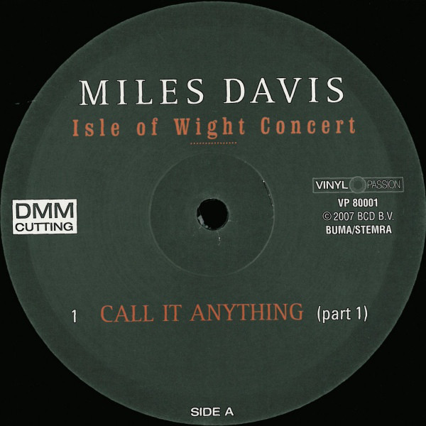 Виниловая пластинка Miles Davis - Isle Of Wight Concert - рис.1