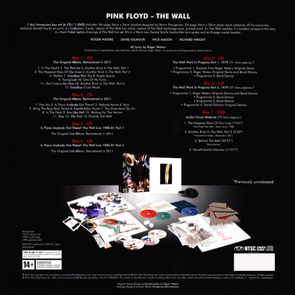 Бокс-сет Pink Floyd - The Wall (Immersion Box Set) - 6CD+DVD - рис.3