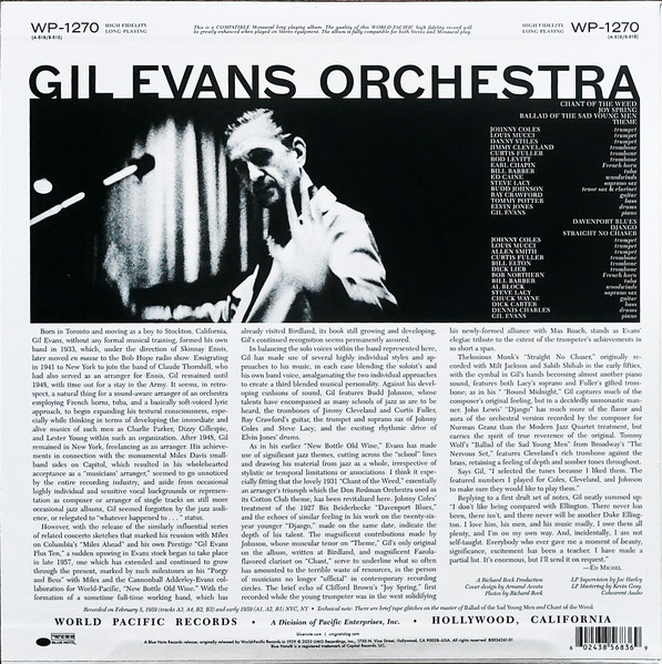 Виниловая пластинка Gil Evans - Featuring Johnny Coles – Great Jazz Standards - LP - рис.1