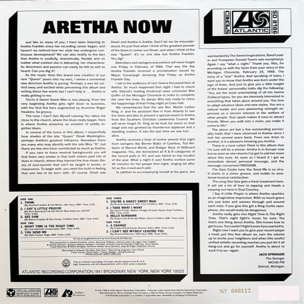 Виниловая пластинка Aretha Franklin - Aretha Now (Analogue) - 2LP - рис.1